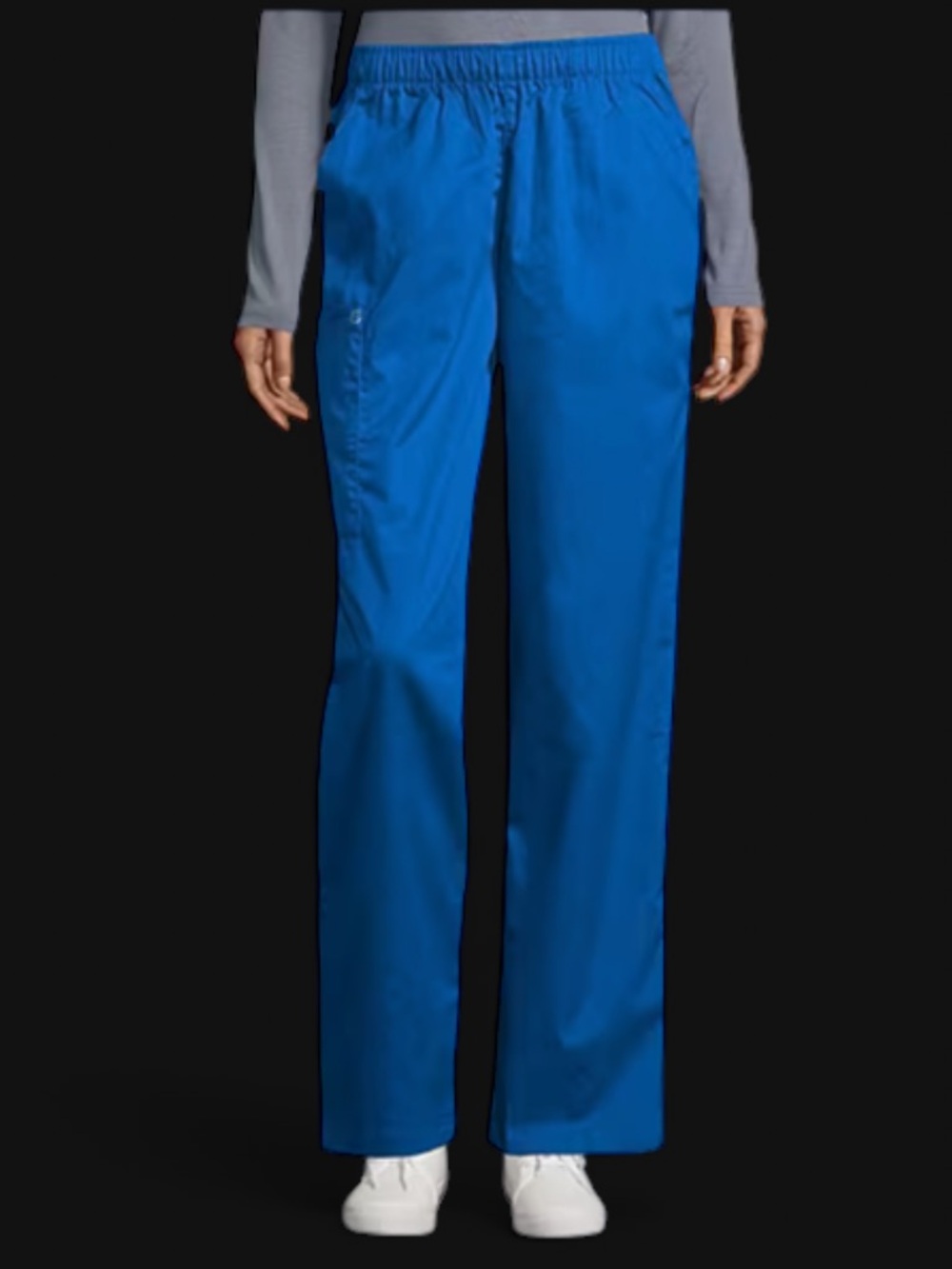 WonderWink Women's Royal Blue Straight-Leg Scrub Pants